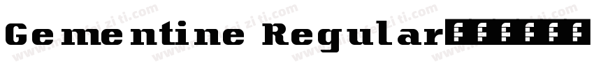 Gementine Regular字体转换
